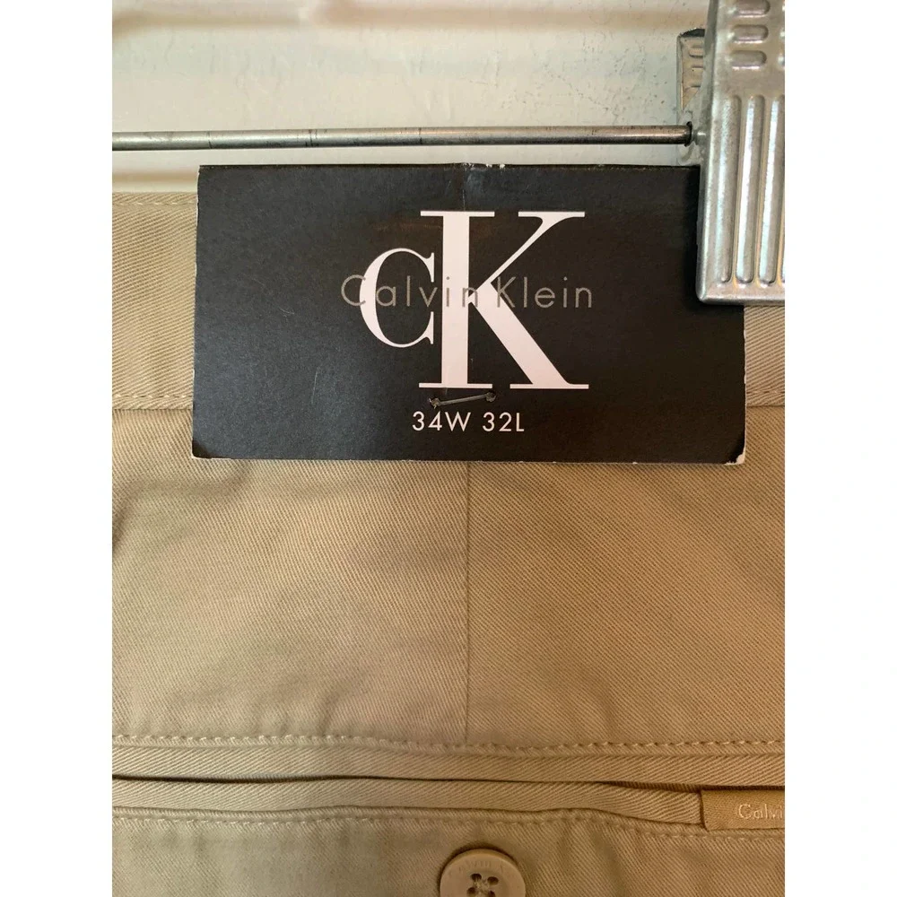 NEW Calvin Klein | Classic Khaki Pant Size 34x32 - Picture 5 of 8